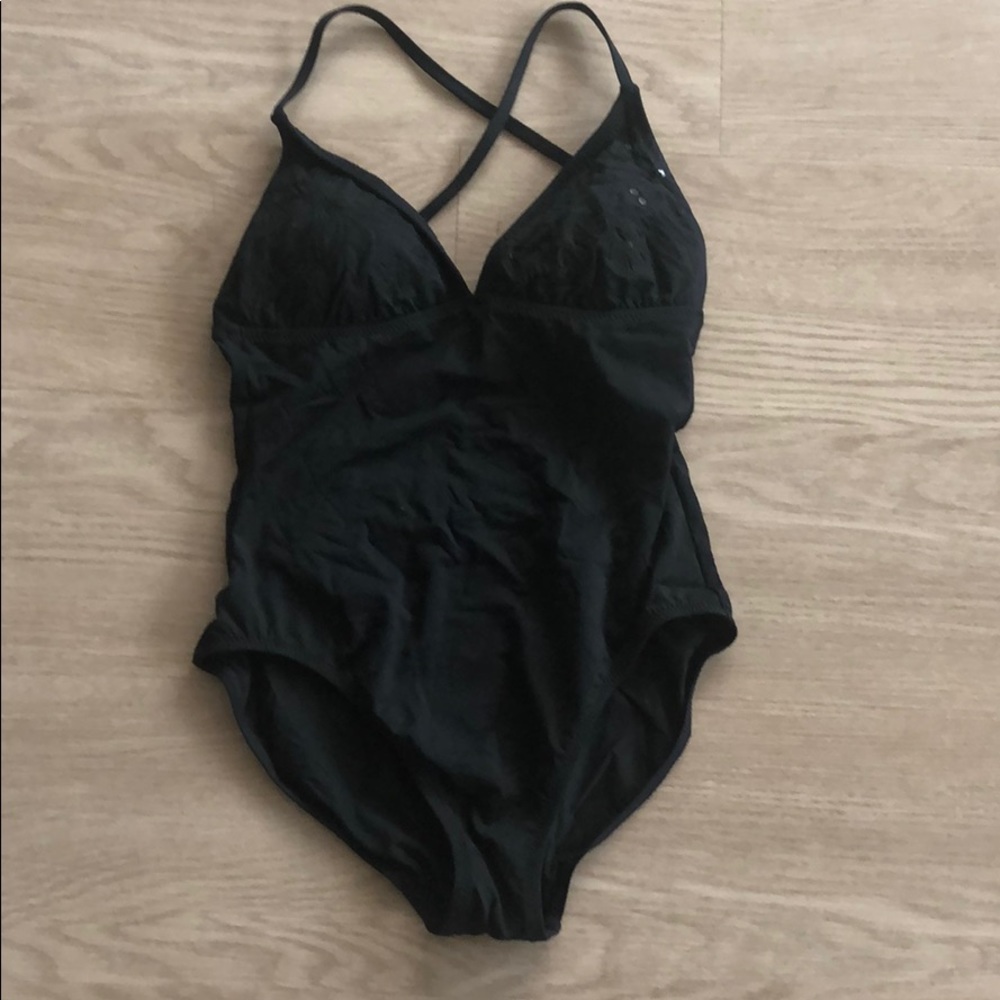 Leilani Designer One Piece Swimsuit w/Embroidery